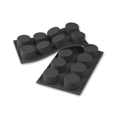 Martellato 2.4 in (60 mm) Cylinder Silicone Mold, Black