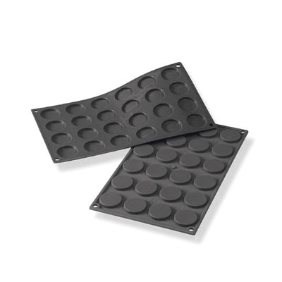 Martellato 1.4 in (35 mm) Mini Fiorentine Silicone Mold, Black