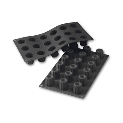 Martellato 1.4 in (35 mm) Bordelais Silicone Mold, Black