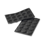 Martellato 2 in (50 mm) Flan Silicone Mold, Black
