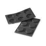 Martellato 2.8 in (70 mm) Flan Silicone Mold, Black
