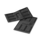 Martellato 3.7 x 1.8 in Large Financier Silicone Mold, Black
