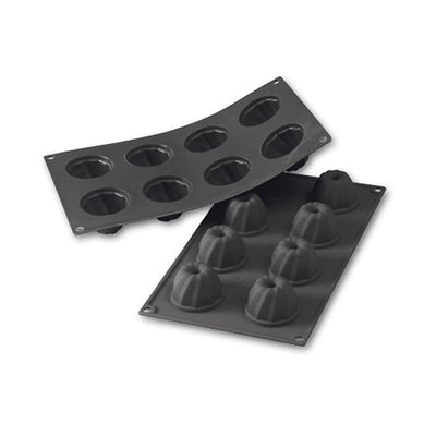 Martellato 55 mm Gugelhupf Silicone Mold, 8 Cavities