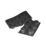 Martellato 2.7 in (68 mm) Muffin Silicone Mold, Black