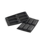 Martellato 5 x 1.9 in (127.5 x 47 mm) Savoiardo Silicone Mold, Black