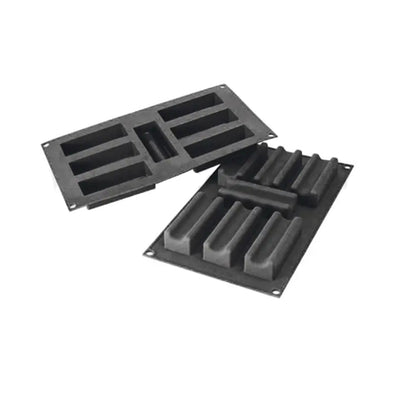 Martellato 3.7 x 1.4 in (95 x 35 mm) Marsigliese Silicone Mold, Black