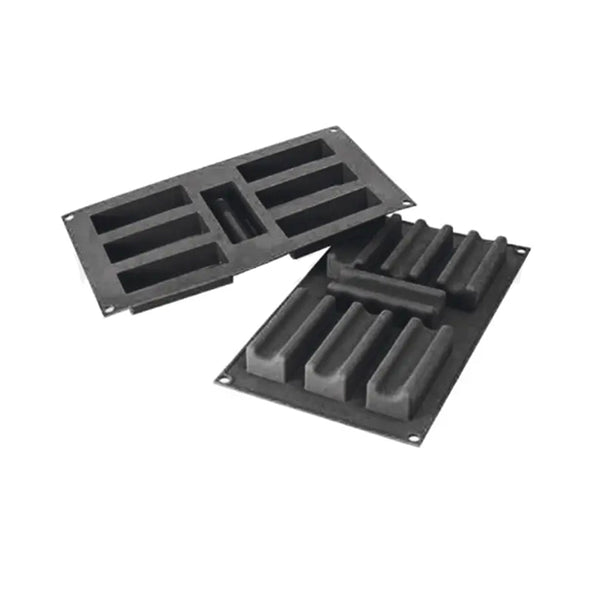 Martellato 3.7 x 1.4 in (95 x 35 mm) Marsigliese Silicone Mold, Black