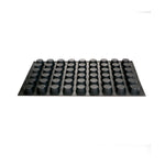 Martellato 2 in (50 mm) Mini Muffin Silicone Mold, Black