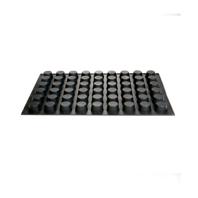 Martellato 2 in (50 mm) Mini Muffin Silicone Mold, Black