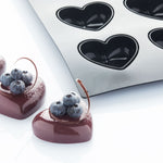 Martellato 6.9 x 11.8 in (17.5 x 30 cm) Love Silicone Mold, Black