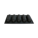 Martellato 6.9 x 11.8 in (17.5 x 30 cm) Twist Eclair Silicone Mold, Black
