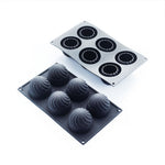 Martellato 6.9 x 11.8 in (17.5 x 30 cm) Twist Silicone Mold, Black
