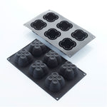 Martellato Chloe Silicone Mold, 6-Cavity, Black
