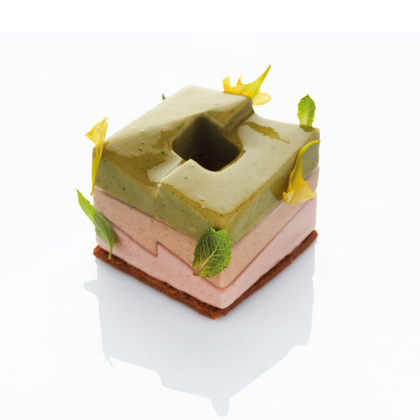 Martellato 60 mm Block Cube Silicone Mold, 2-Piece Set
