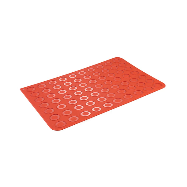 Martellato Silicone Macaron Baking Mat – 23 × 15 in, Ø 1.57 in (40 mm), 70 Cavities