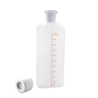 Martellato Graduated Syrup Soaker Bottle with Cap & Cover – 1 L (34 oz)– Food-Grade HDPE