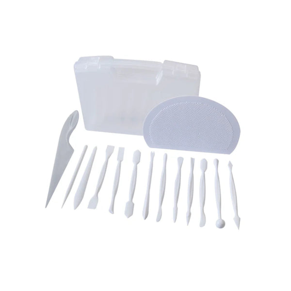Martellato Plastic Fondant & Marzipan Modelling Tool Set, 14 Piece Professional Decorating Kit 2