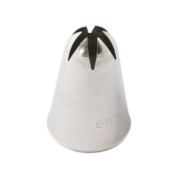 Martellato Closed Star Piping Tip – 0.08 in (2 mm), Large Size, Stainless Steel