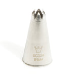Martellato Closed Star Piping Tip – 0.24 in (6 mm), Standard Size, Stainless Steel