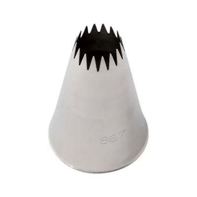 Martellato French Star Piping Tip – 16 mm (0.63 in), Stainless Steel