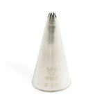 Martellato French Star Piping Tip – 4 mm (0.16 in), Stainless Steel