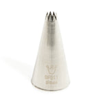 Martellato French Star Piping Tip – 0.24 in (6 mm), Stainless Steel