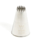 Martellato French Star Piping Tip – 0.51 in (13 mm), Stainless Steel