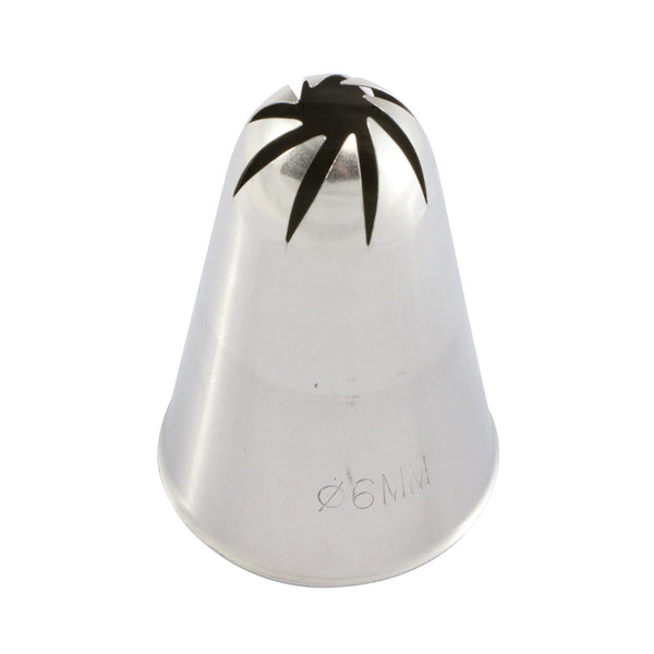 Martellato Fancy Rose Piping Tip – 6 mm (0.24 in), Stainless Steel