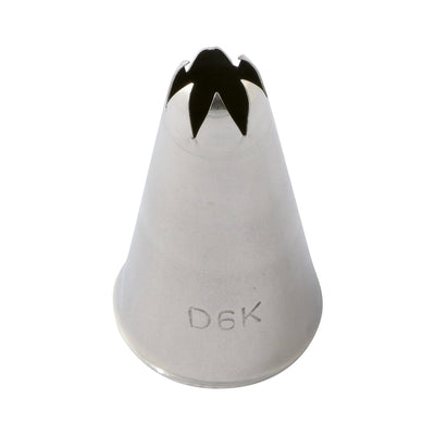 Martellato Star Piping Tip – 0.39 in (10 mm), Stainless Steel