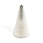 Martellato Open Star Piping Tip – 0.16 in (4 mm), Stainless Steel