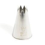 Martellato Open Star Piping Tip – 12 mm (0.47 in), Stainless Steel