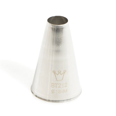 Martellato Round Piping Tip – 12 mm (0.47 in), Stainless Steel