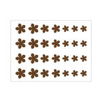 Martellato Silicone Flower Chablon Decorative Chocolate Stencil Sheet, 3 Sizes