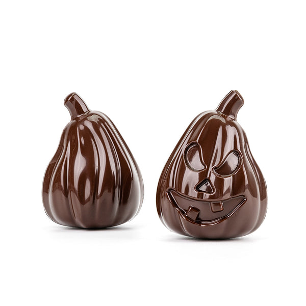 Martellato Bob Pumpkin 3D Spinning BPA-Free Polycarbonate Chocolate Mold Set, 2 Pieces