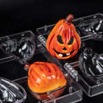 Martellato Bob Pumpkin 3D Spinning BPA-Free Polycarbonate Chocolate Mold Set, 2 Pieces