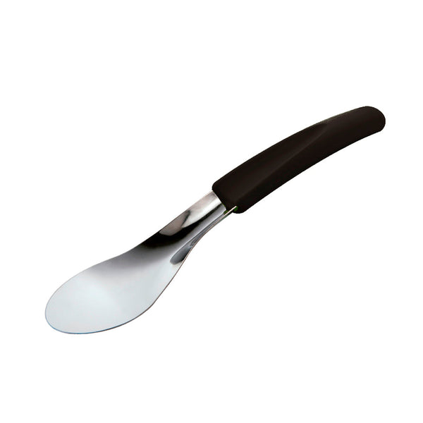 Martellato Stainless Steel Ice Cream Spatula with Black Handle