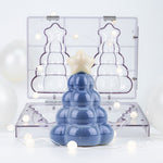 Martellato Balloon Christmas Tree 3D Spinning BPA-Free Polycarbonate Chocolate Mold Set