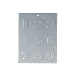 MARTELLATO Numbers 0-9 Thermoformed Choco Light Chocolate Mold