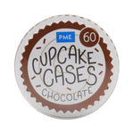 PME Cupcake Cases, Brown, Pack of 60