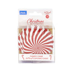 PME Foil Lined Cupcake Cases, Candy Cane Stripes, Pack of 30