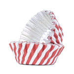 PME Foil Lined Cupcake Cases, Candy Cane Stripes, Pack of 30