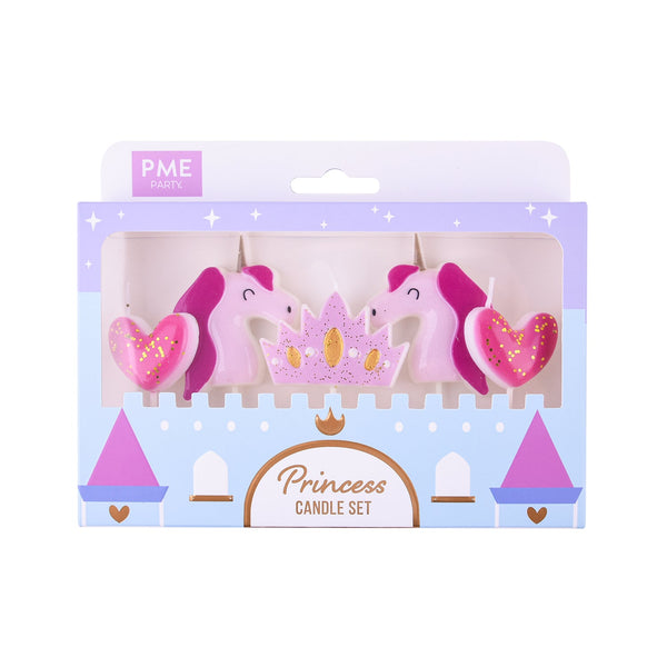 PME Princess Themed Candle, Set of 5
