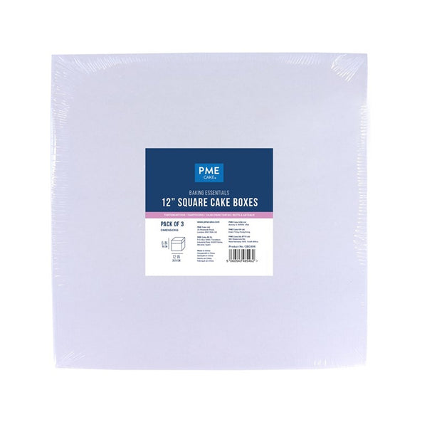 PME Square Cake Cards 12in, Set of 3