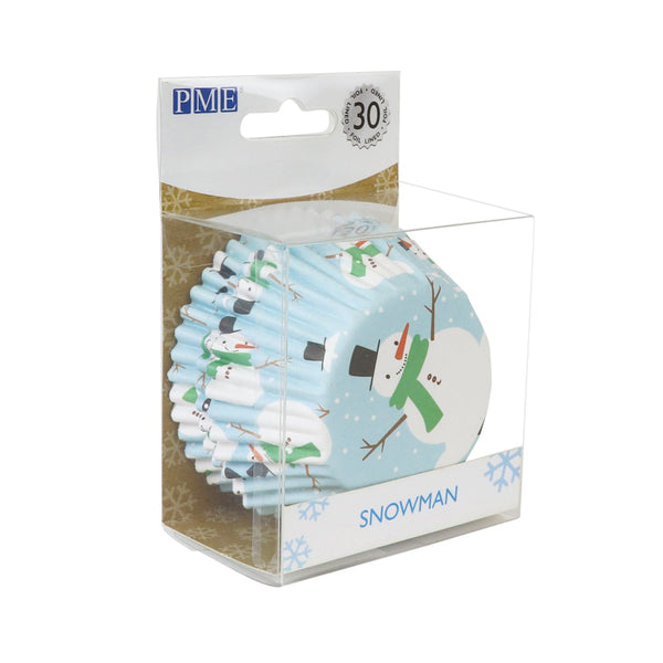 PME Foil Lined Cupcake Cases, Snowman
