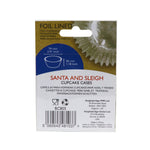 PME Foil Lined Cupcake Cases, Santa & Sleigh