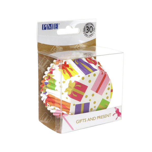 PME Foil Lined Cupcake Cases, Wrapped Presents