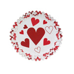 PME Foil Lined Cupcake Cases, Red Hearts