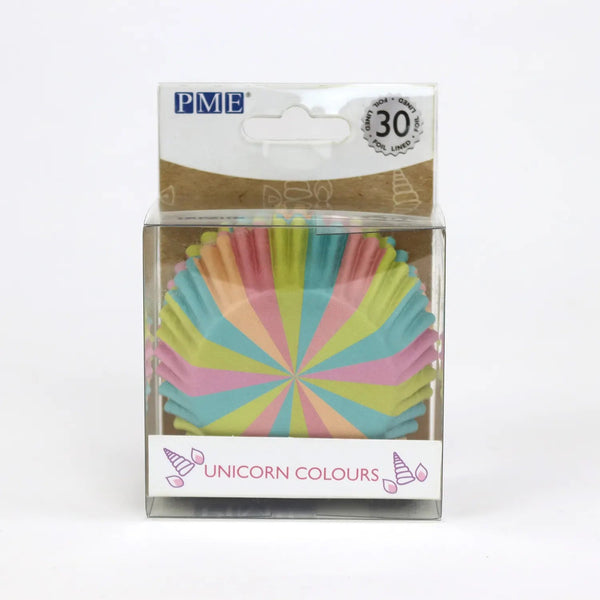 PME Foil Lined Cupcake Cases, Unicorn Colours
