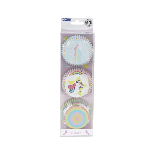 PME Foil Lined Cupcake Cases, Unicorn, Set of 3