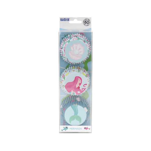 PME Foil Lined Cupcake Cases, Mermaid, Set of 3